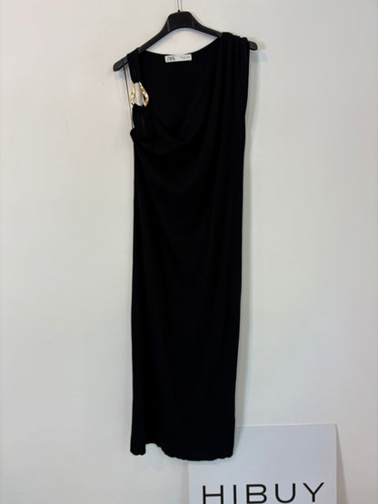 ZARA. Vestido detalle hombro. T S