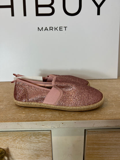 H&amp;M. Pink glitter espadrilles T.33