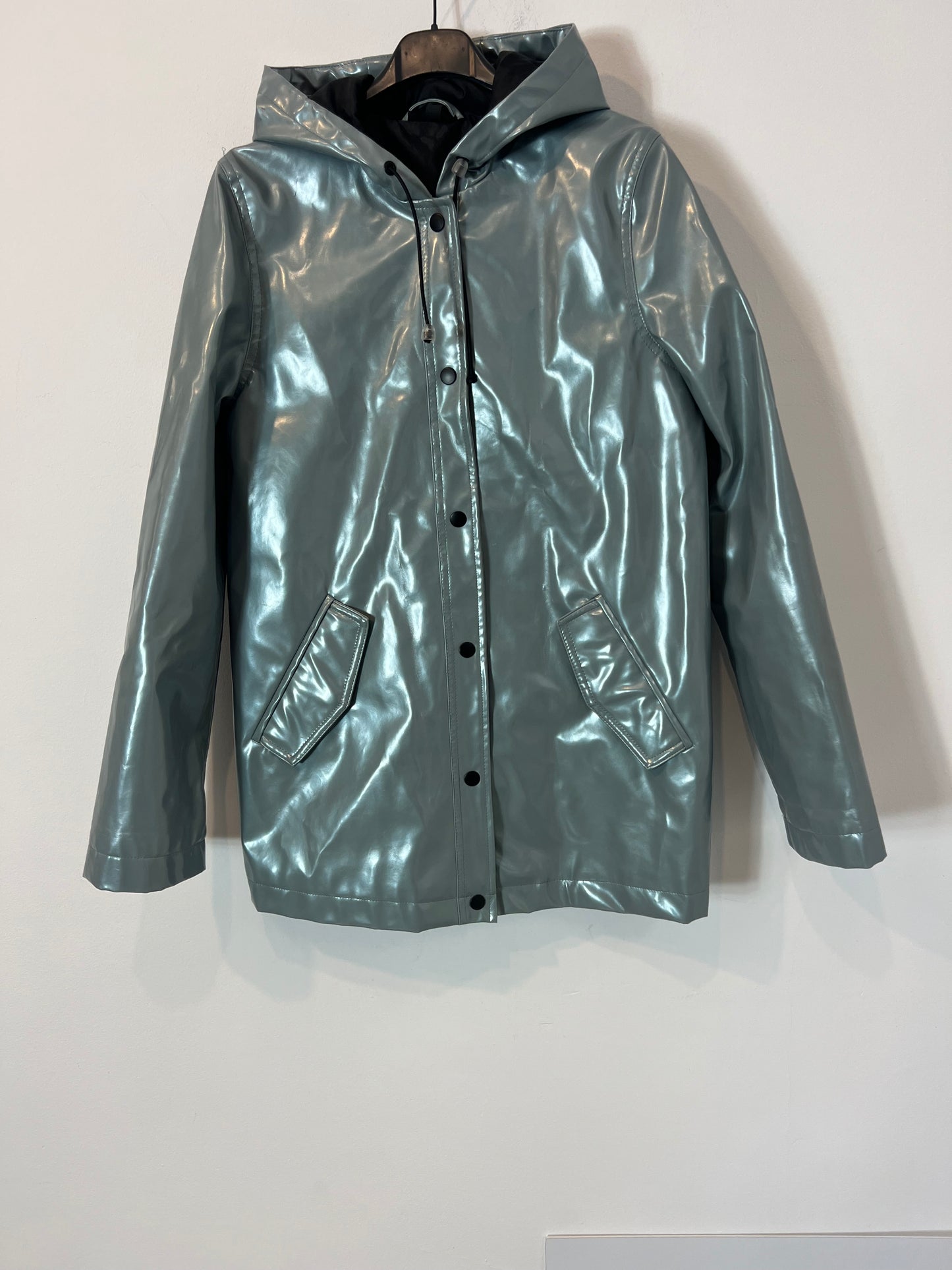 TOPSHOP. Grey waterproof raincoat, size 38