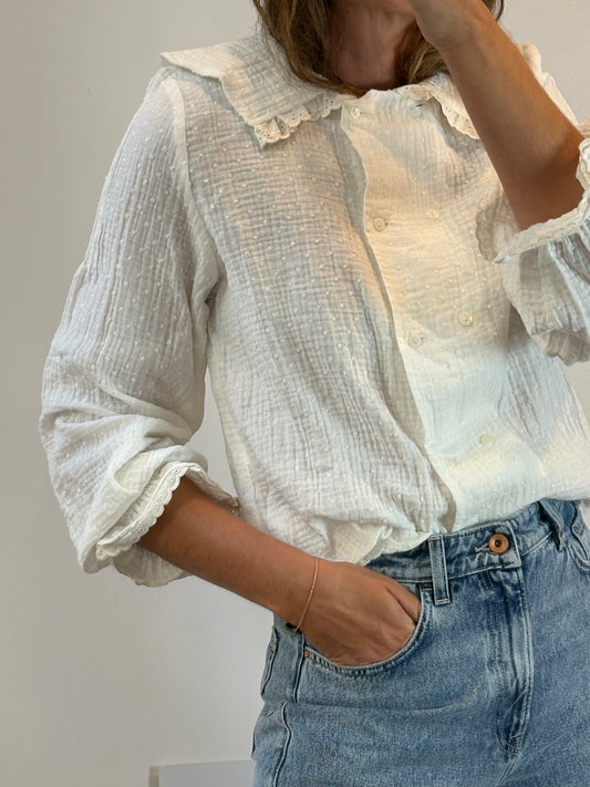 MAROGUA. Blusa cruzada bambula