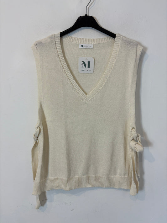 MUSCARI. Top punto crudo