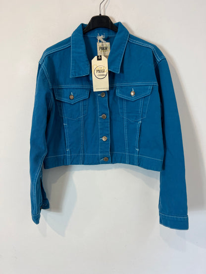 PINK WOMAN. Cazadora denim azul costuras (2 tallas disponibles)
