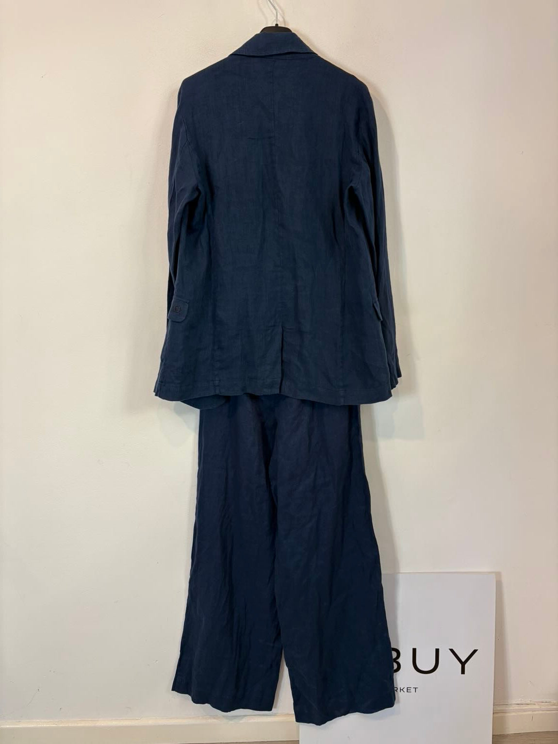 OTTOD´AME. Traje de chaqueta lino azul