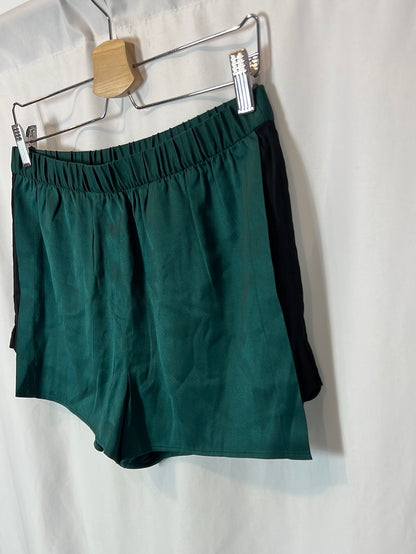 ALEXANDER WANG. Silk green shorts. TS