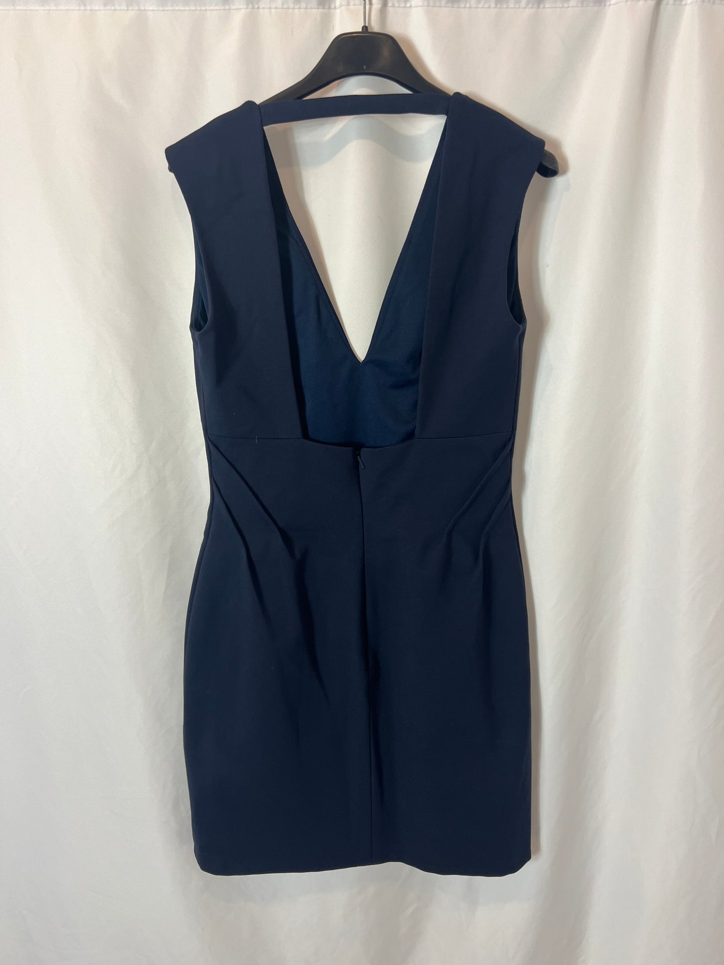 BDBA. Vestido corto azul detalle espalda T.40