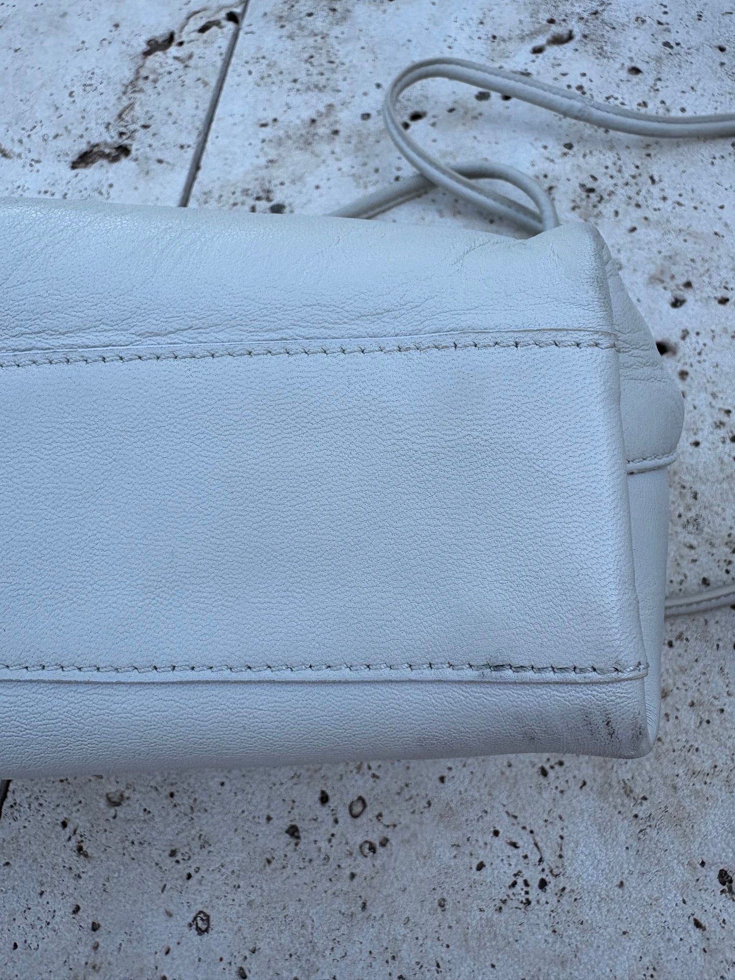 MASSIMO SUTTI. Bolso piel doble asa