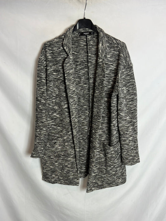 MANGO. Chaqueta jaspeada estilo oversized . TS