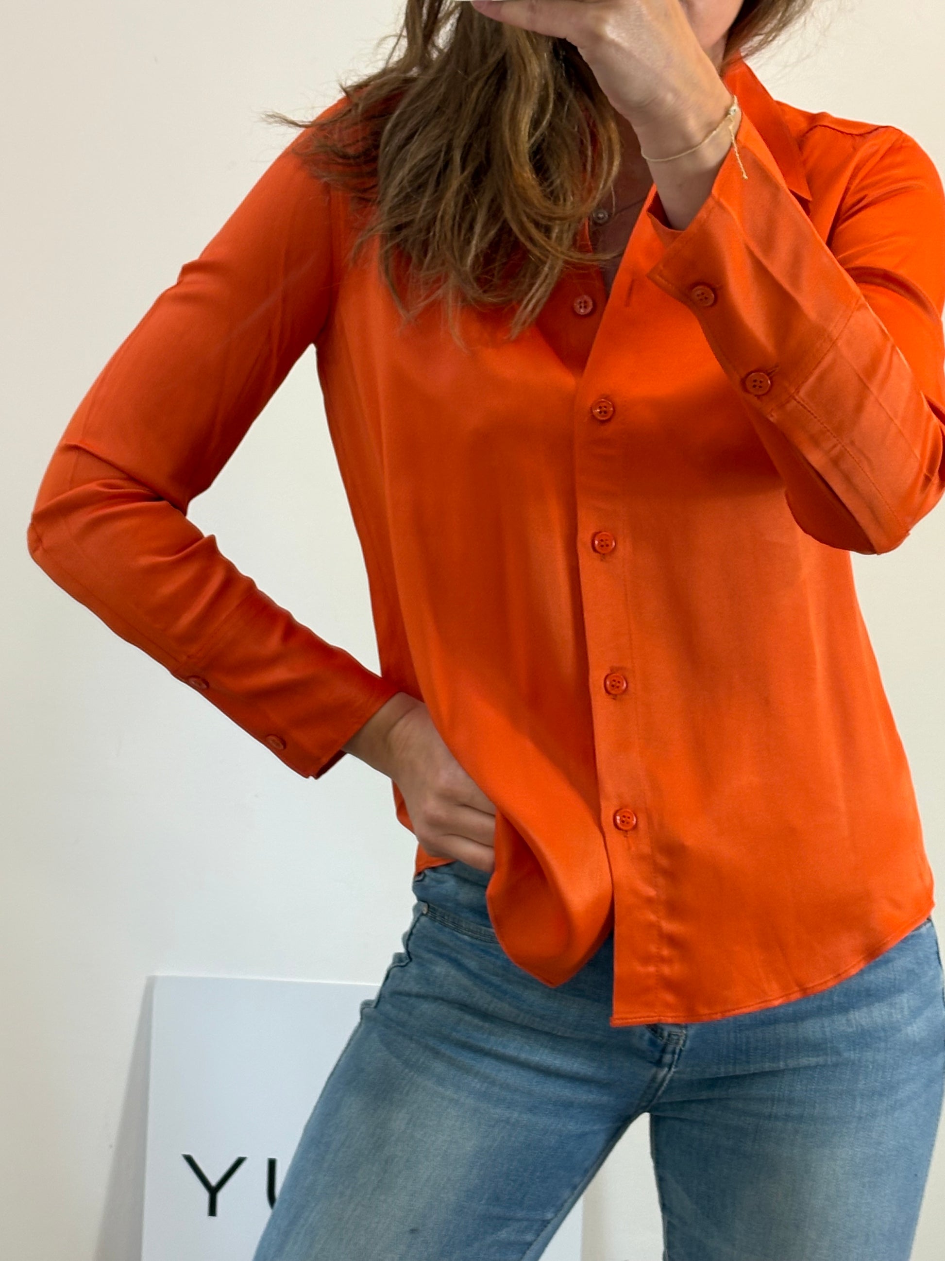 Camisetas Mujer Camiseta Naranja Zara Camiseta Crop Naranja