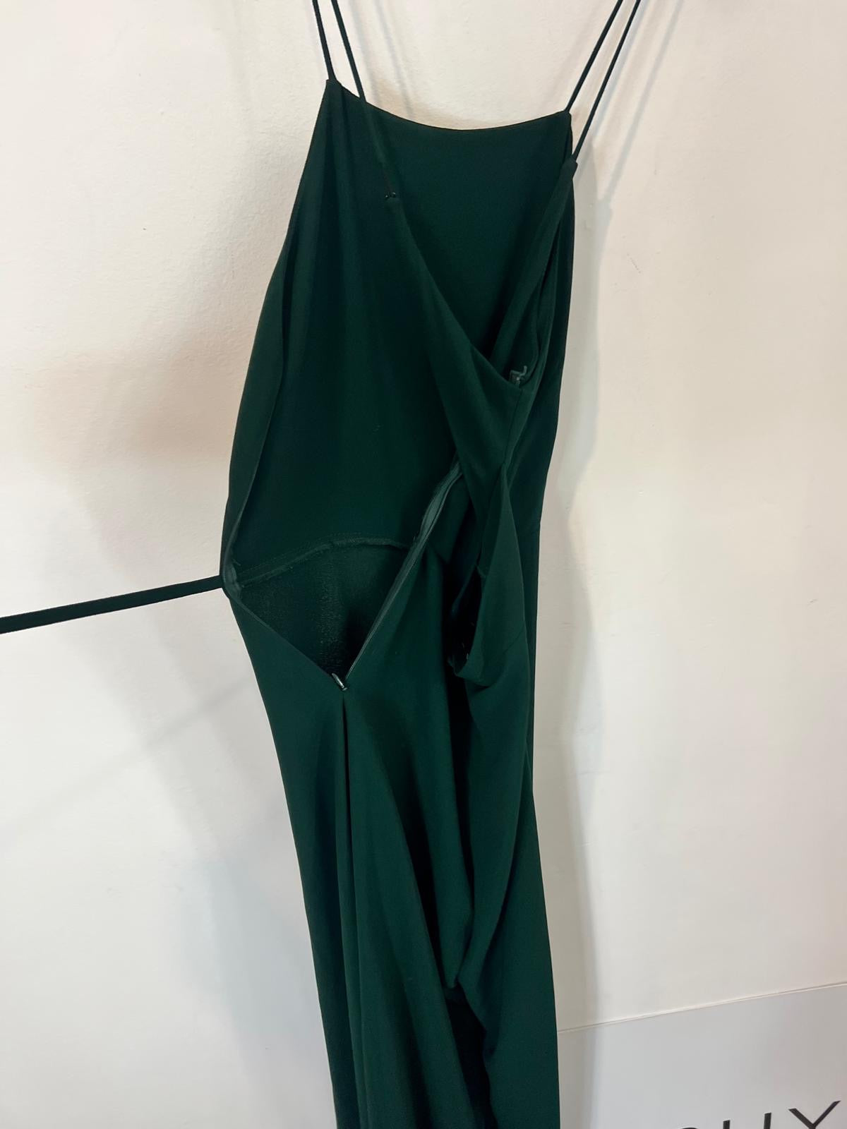 ZARA. Mono verde largo palazzo