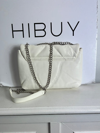 INSIDE. Bolso guateado blanco