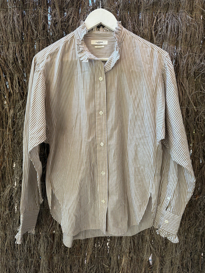 ISABEL MARANT ÉTOILE. Camisa rayas detalle cuello y puños. T S