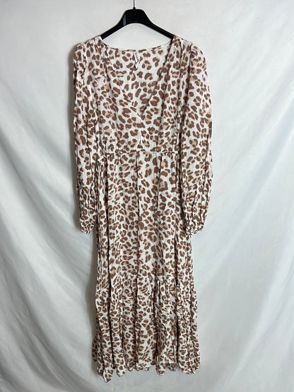 KIVARI. Vestido largo print T.4(XS/S)