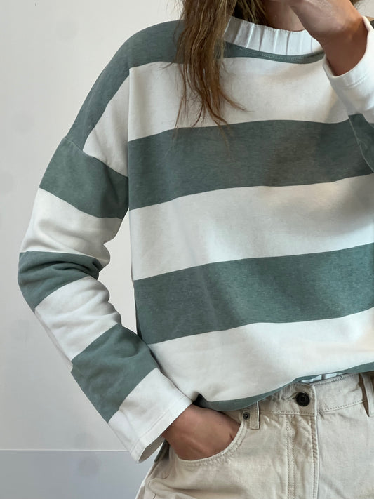 SFERA. Sudadera rayas detalle cuello. T L