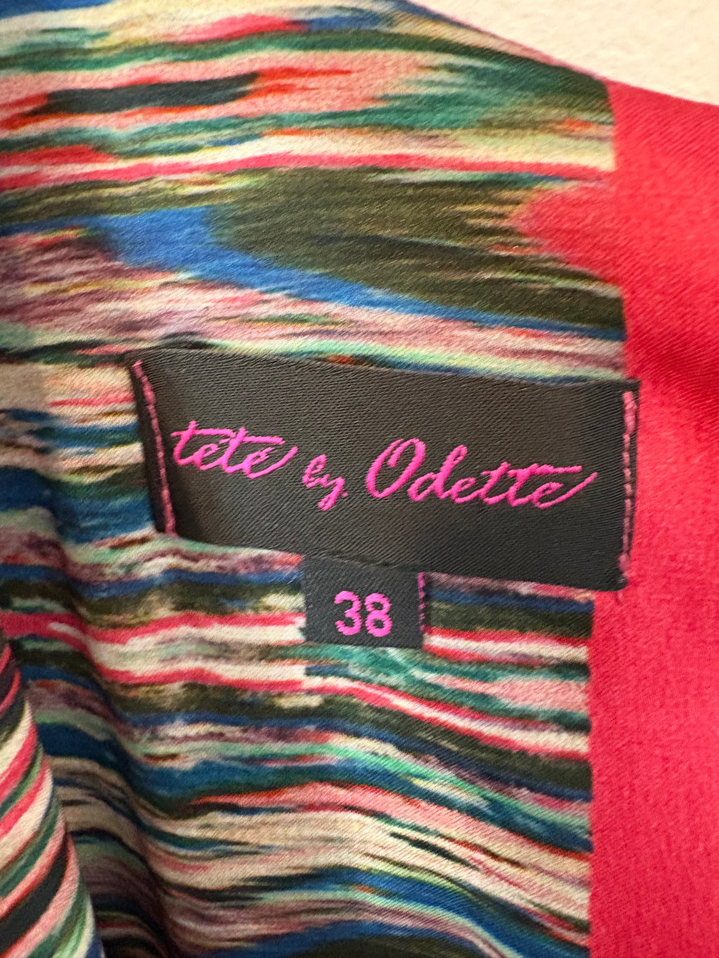 TETÉ BY ODETTE. Vestido largo colores detalle tachuelas