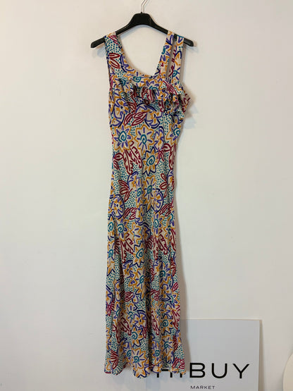 INTROPIA.Vestido largo estampado colores