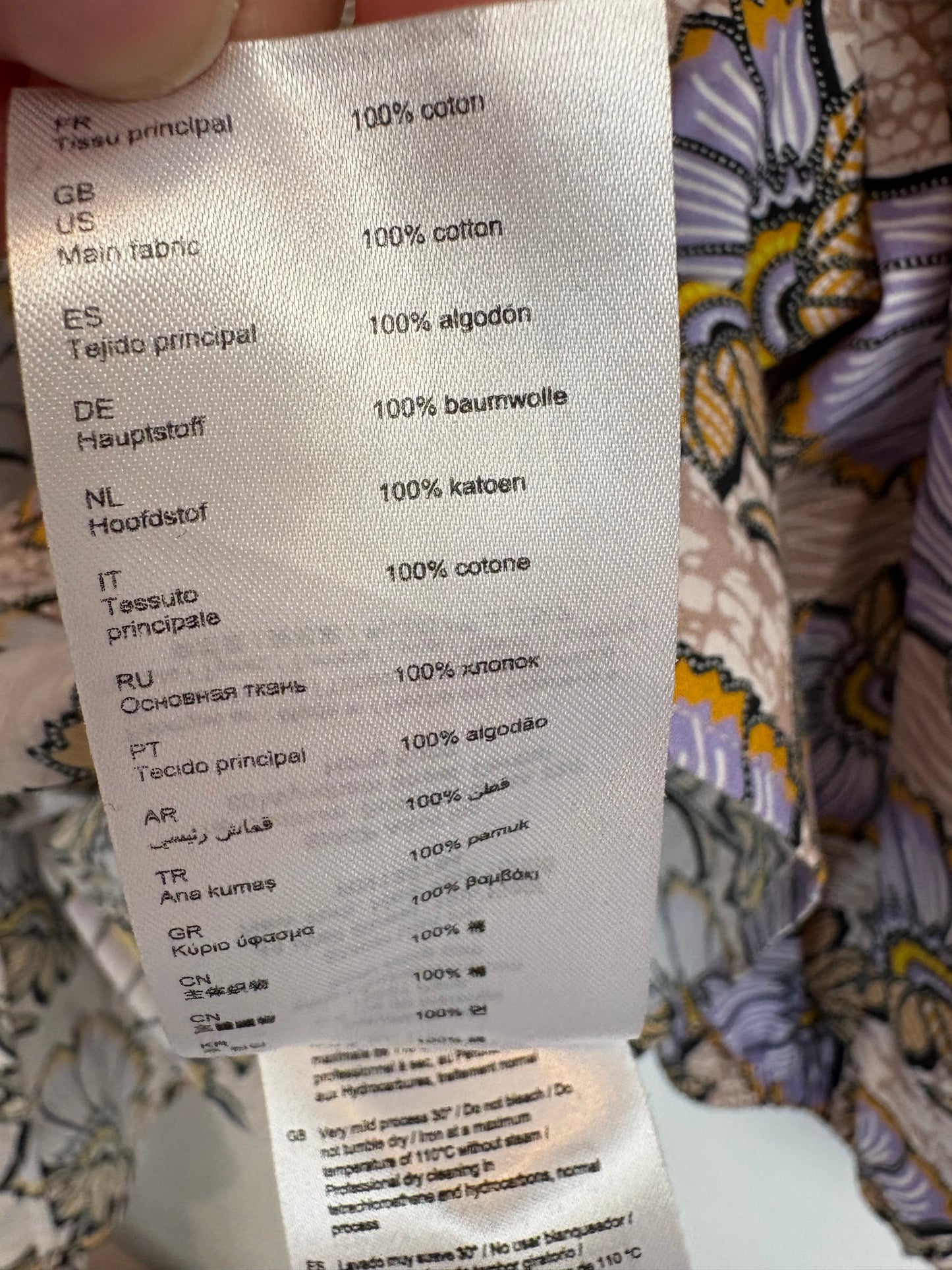 CLAUDIE PIERLOT. Blusa flores cruzada