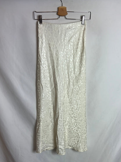 RAT&amp;BOA. Off-white print midi skirt. T XS