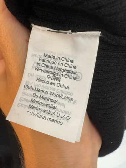 J.CREW. Jersey negro merino fluido. T M