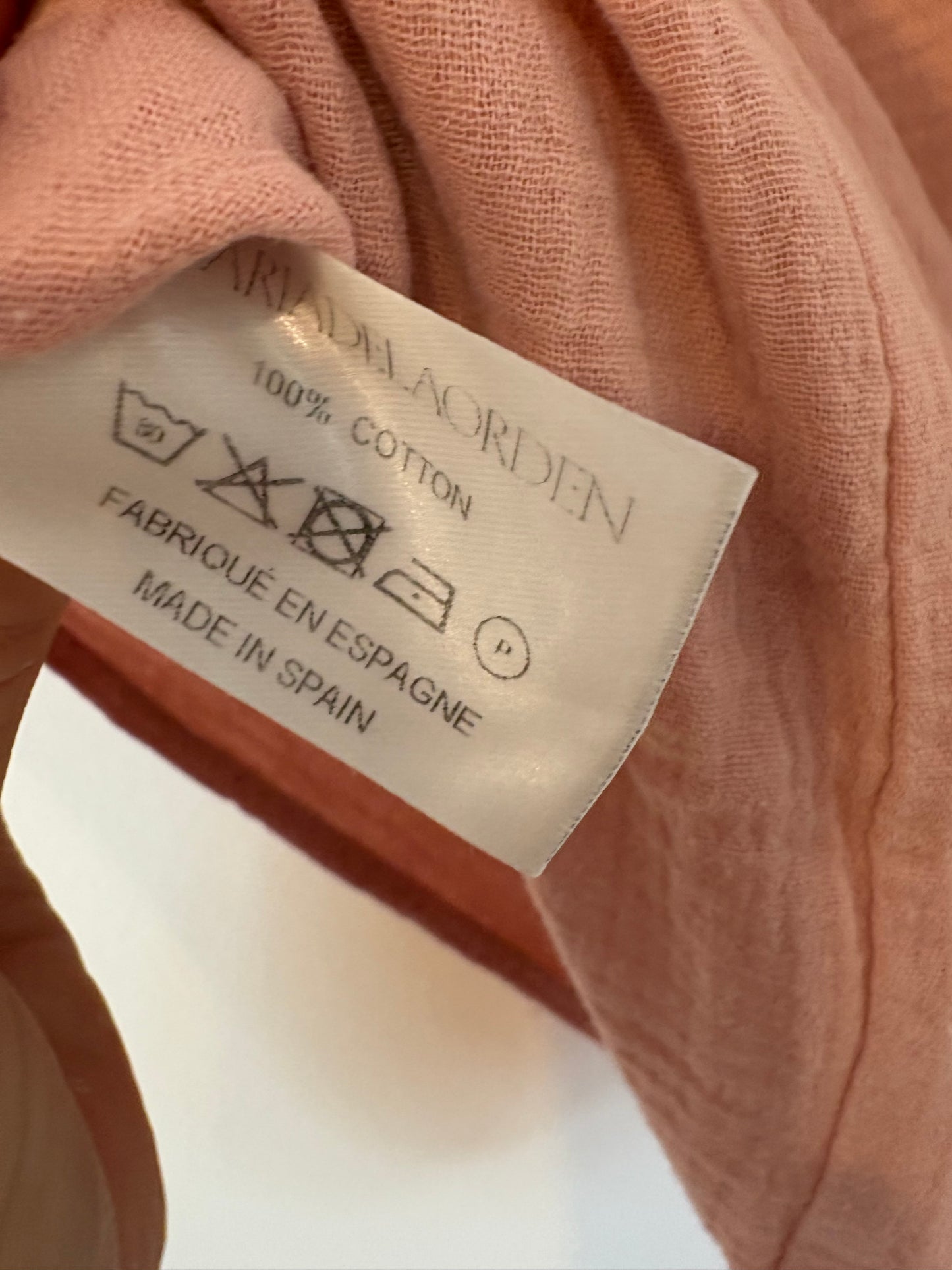 MARIA DE LA ORDEN. Falda pareo rosa cruzada T.m