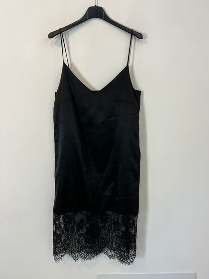 LOAVIES. Vestido negro lencero T.s