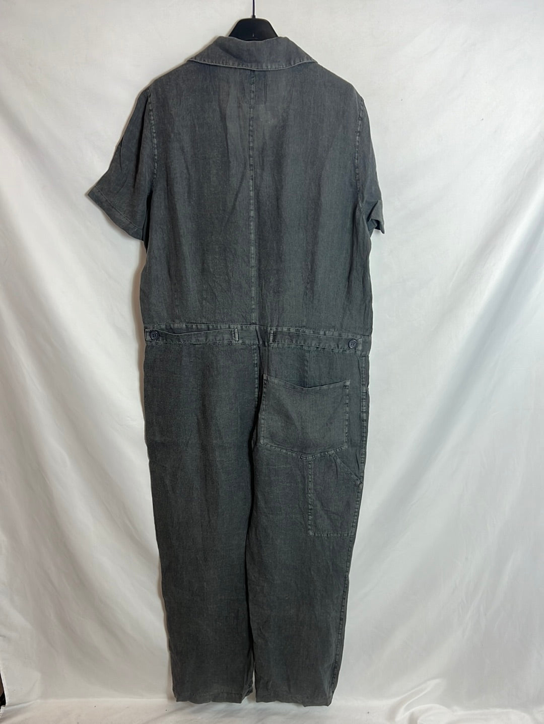 ZARA. Mono lino gris estilo oversized . T S