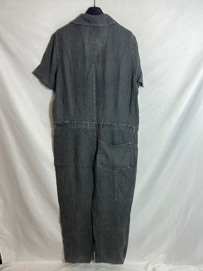 ZARA. Mono lino gris estilo oversized . T S