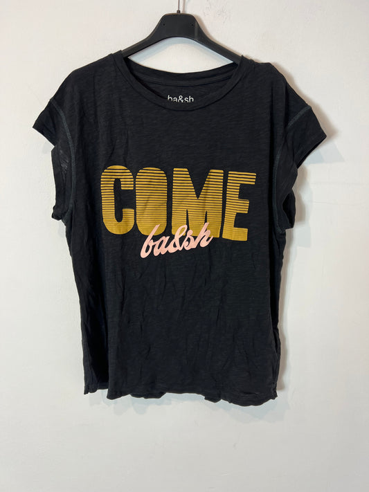 BA6SH. Camiseta gris oscuro letras. T 1 (S)