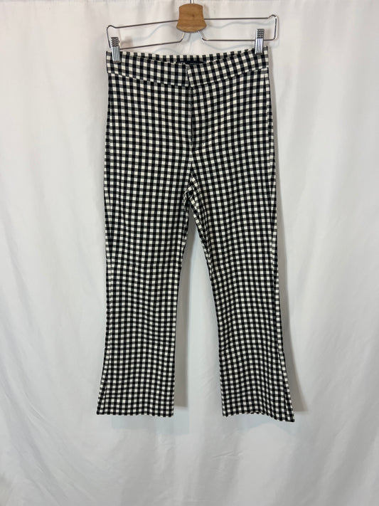 ZARA. Pantalón cuadros vichy. T M