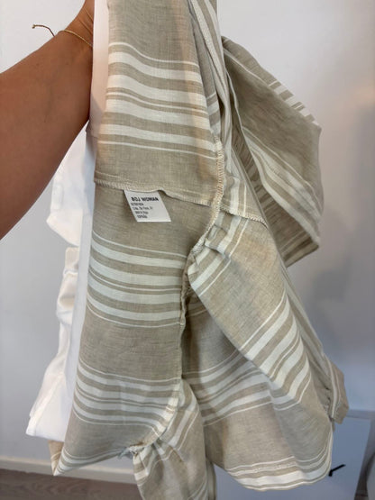 BOJ. Falda larga lino beige