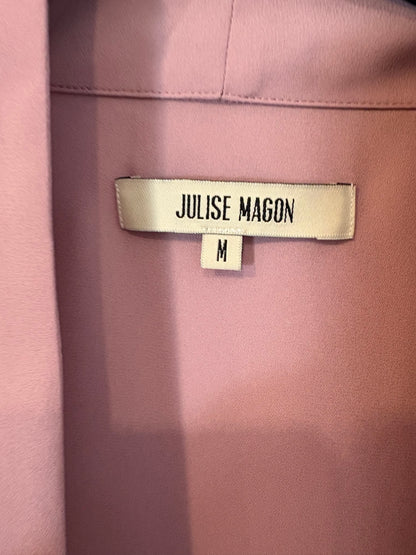 JULISE MAGON. Blusa rosa palo cruzada