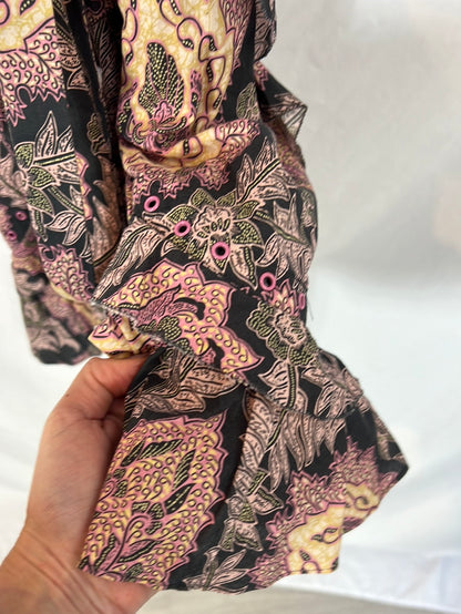 ISABEL MARANT . Vestido corto volantes. T 38