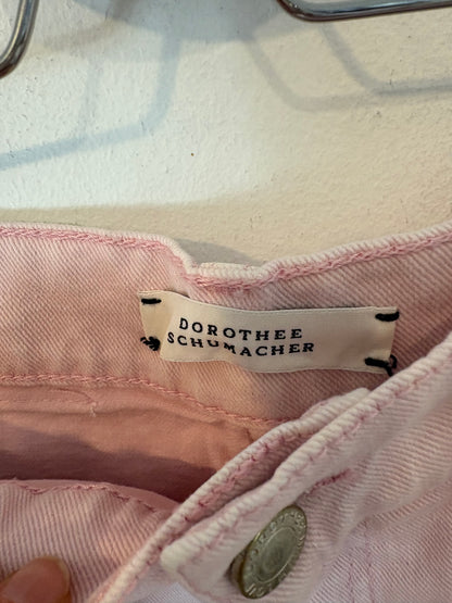 DOROTHEE SCHUMACHER. Medium size light pink denim. T 36