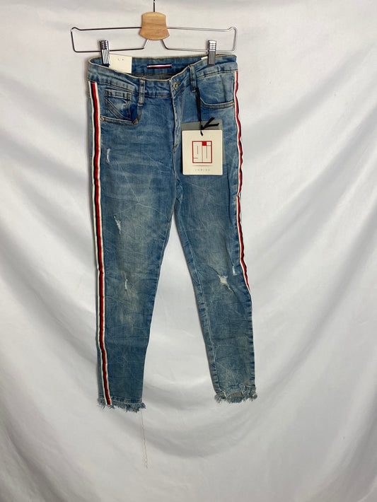 LUMINA. Striped skinny jeans. TL