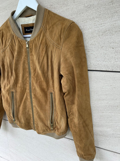 MASSIMO DUTTI. Vintage leather jacket TM (Tara)