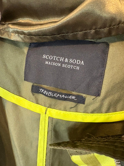 SCOTCH &amp; SODA. Green parka with removable hood. Size 1 (S)