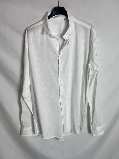 OTRAS. Blusa blanca algodón . TM