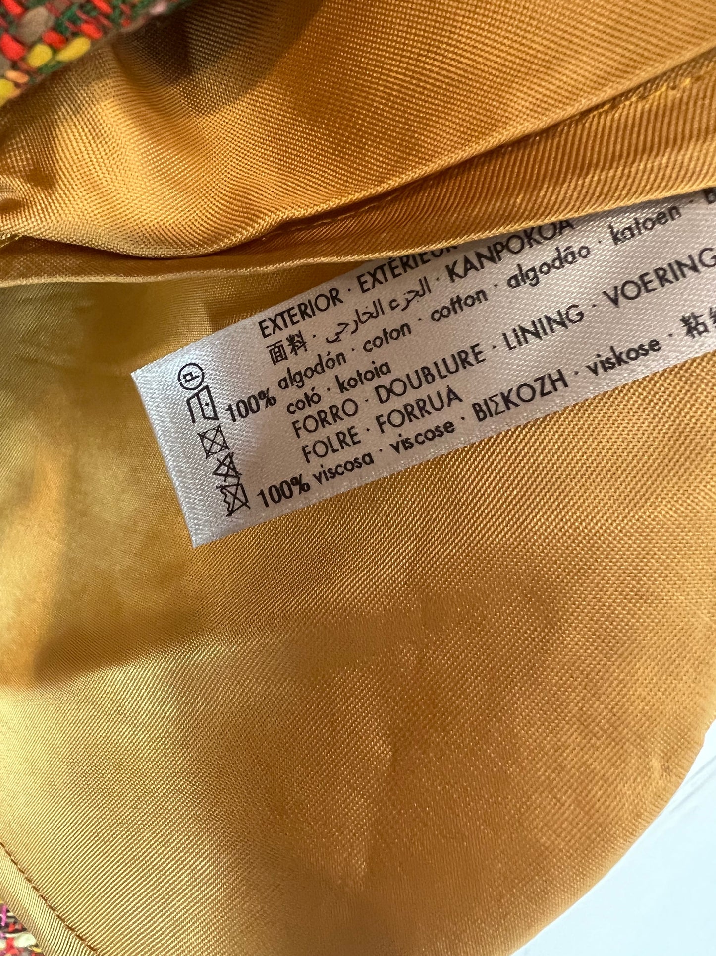 UTERQÜE. Falda tweed colores. T M