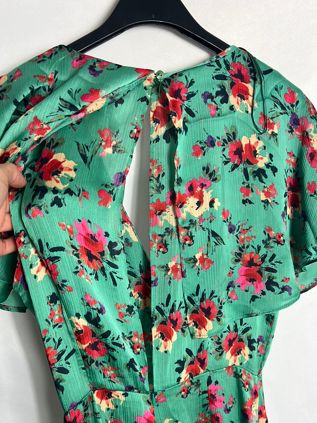 ZARA. Mono estampado fluido lazada. T S