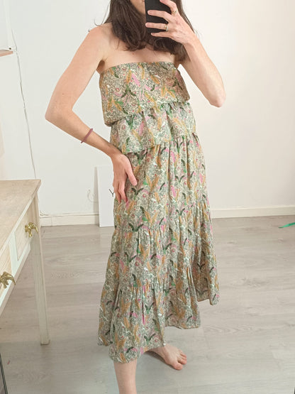 BA&amp;SH. Total crop top and floral skirt look. Size 1 (36)