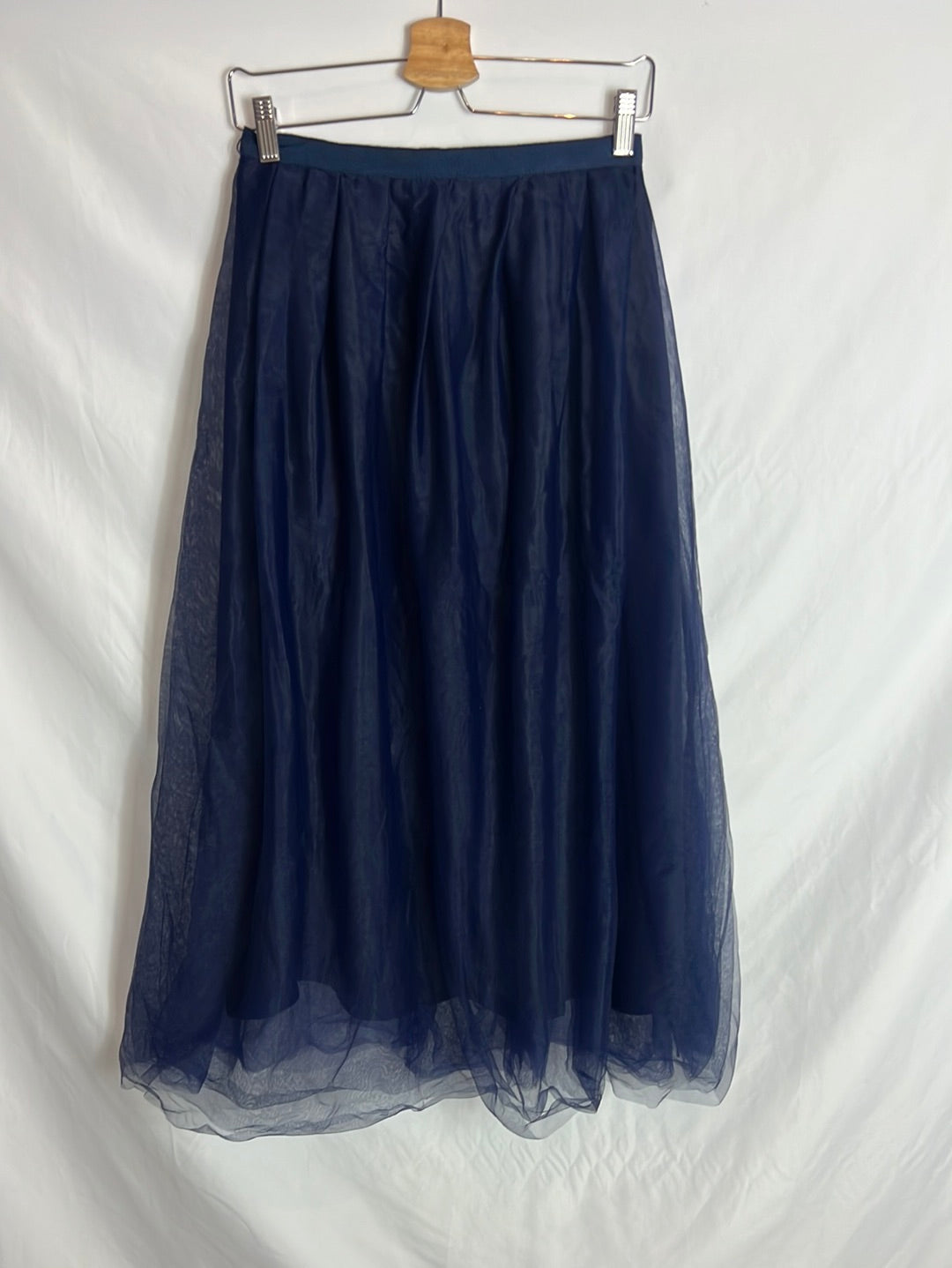 J CREW. Blue tulle midi skirt. TM