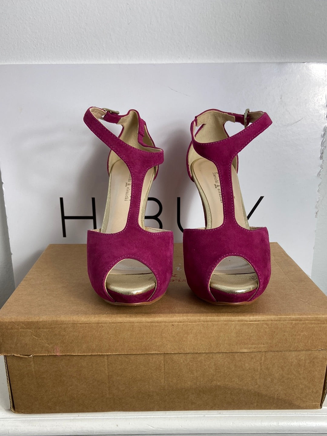 PRIMICHIS. Bougainvillea leather heel size 37