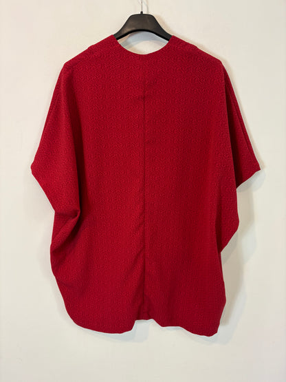 HAKEI. Chaqueta color vino textura. T M