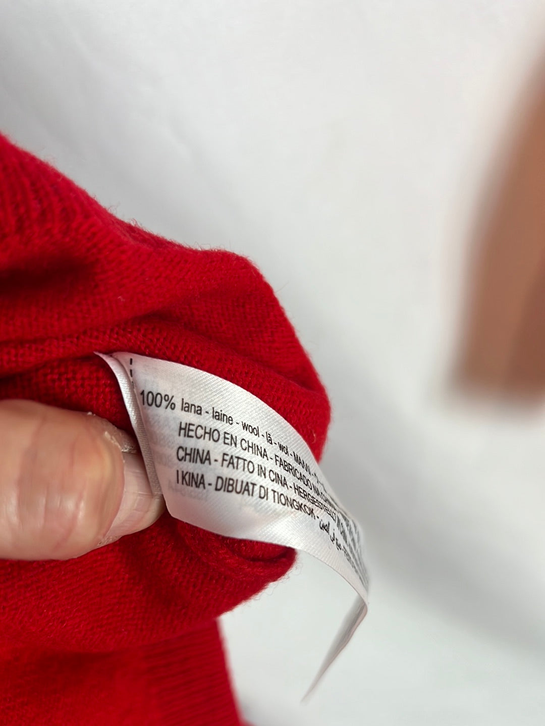 ZARA. Top lana rojo. T S