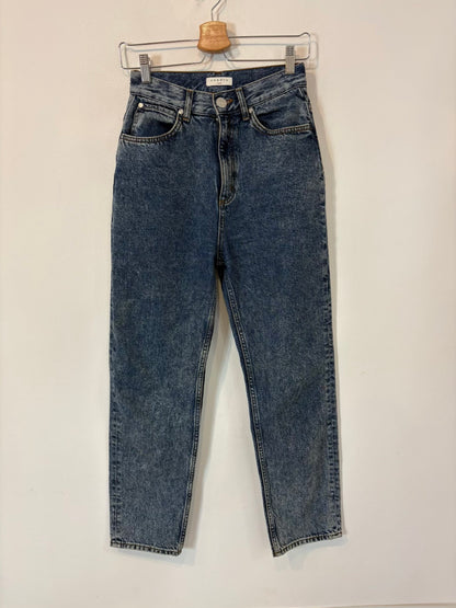 Denim recto cintura alta