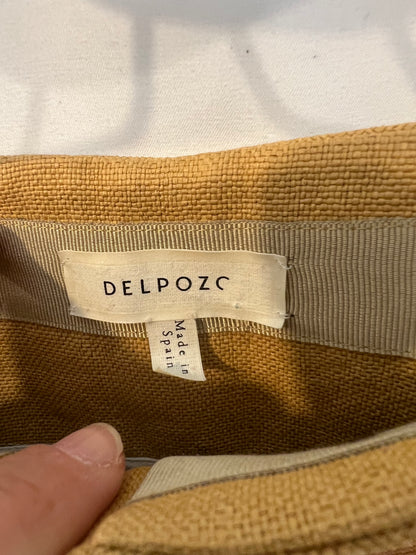 DEL POZO. Textured pleat pants. Size XS