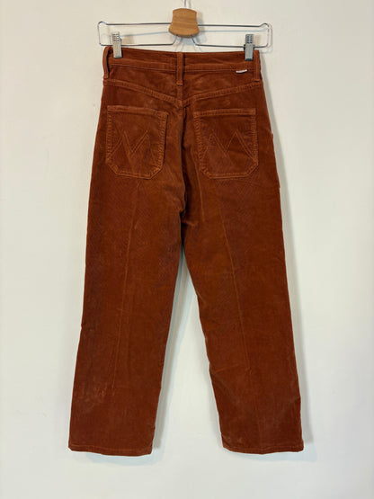 MOTHER. Pantalón teja textura