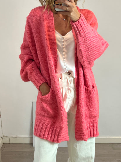 punto mujer chaqueta punto oversize zara