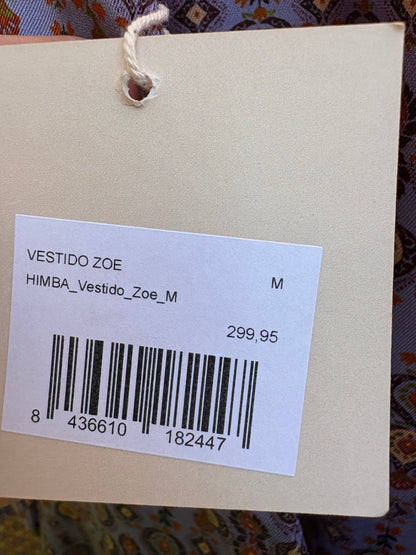 HIMBA. Vestido largo estampado abertura