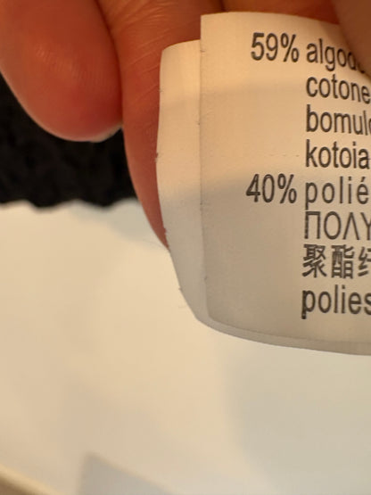 ZARA. Top negro fruncido. T S