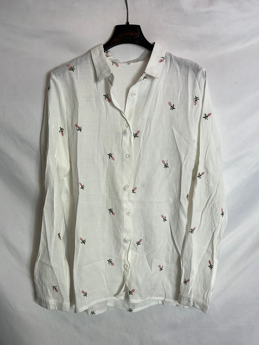 OTHERS. White embroidered blouse Tm